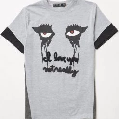 Focus T-Shirt - Dripping Eyes - Heather Grey - 80357