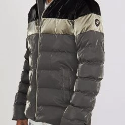 Shop All Woodpecker Jacket - Sparrow Sleek Puffer - Grey And Black - WPM004