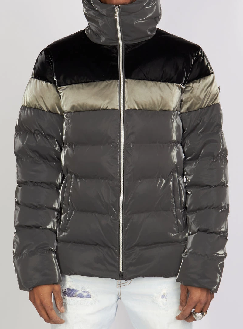 Shop All Woodpecker Jacket - Sparrow Sleek Puffer - Grey And Black - WPM004 4 Shop All Woodpecker Jacket - Sparrow Sleek Puffer - Grey And Black - WPM004