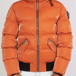 Woodpecker Jacket - Sparrow Sleek Puffer - Burnt Orange - WPM004