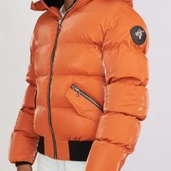 Woodpecker Jacket - Sparrow Sleek Puffer - Burnt Orange - WPM004