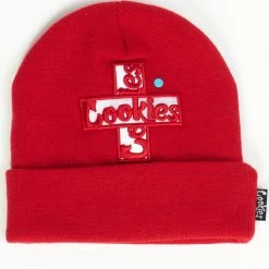 Shop All Cookies Hat - Mile High Knit Beanie - Red - 1554X5507