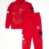 Cookies Sweatsuit - Mile Fleece Pullover - Red - 1555H5494