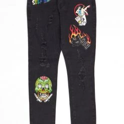 Shop All Motive Denim Jeans - Graffiti - Black - M60