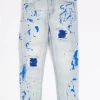 Vengeance78 DNA KIDS JEANS - LIGHT WASH - BLUE PAINT & STONES - NK04 Shop All