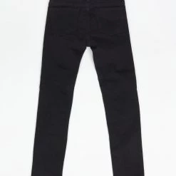 Ops Kids Jeans - Biker Knee Patch - Jet Black And White - OPS2001GK Shop All