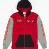 Mitchell & Ness Hoodie - Full Zip Chicago Bulls - Red - FPZP1179 Shop All