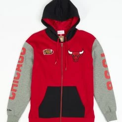 Mitchell & Ness Hoodie - Full Zip Chicago Bulls - Red - FPZP1179 Shop All