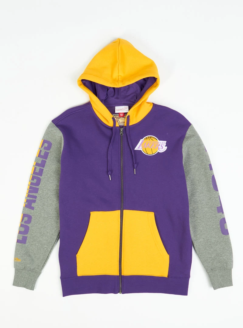 Shop All Mitchell & Ness Hoodie - Full Zip LA Lakers - Purple - FPZP1179 1 Shop All Mitchell & Ness Hoodie - Full Zip LA Lakers - Purple - FPZP1179