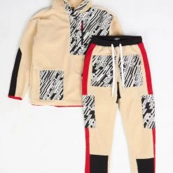 Outrank Sweatsuit - Cozy Boys - Natural And Black Shop All