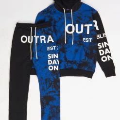 Shop All Outrank Sweatsuit - Since Day One - Blue And Black
