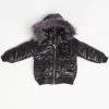 Elite Kids Puffer Jacket - Diamonds Bear - Black - 570-JR