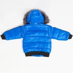 Elite Kids Puffer Jacket - Diamonds Bear - Royal Blue - 570-JR