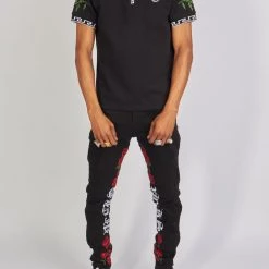 Politics T-Shirt - Allen Polo - Black And Multi - ALLEN152