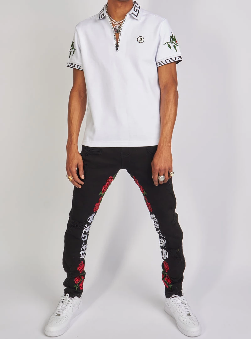 Shop All Politics T-Shirt - Allen Polo - White And Black - ALLEN155 7 Shop All Politics T-Shirt - Allen Polo - White And Black - ALLEN155