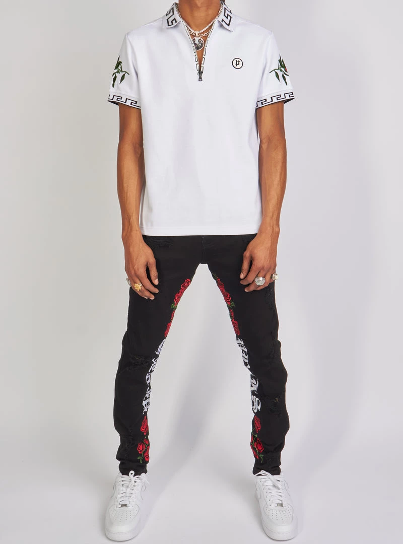 Shop All Politics T-Shirt - Allen Polo - White And Black - ALLEN155 6 Shop All Politics T-Shirt - Allen Polo - White And Black - ALLEN155