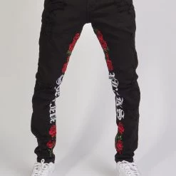 Politics Jeans - Allen Denim - Jet Black And Multi - ALLEN502