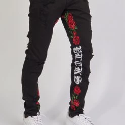 Politics Jeans - Allen Denim - Jet Black And Multi - ALLEN502 11 Politics Jeans - Allen Denim - Jet Black And Multi - ALLEN502