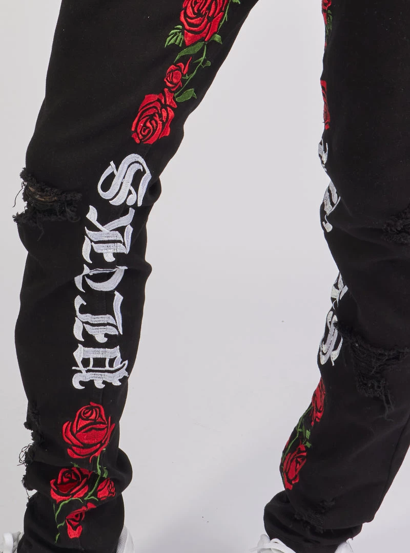 Politics Jeans - Allen Denim - Jet Black And Multi - ALLEN502 6 Politics Jeans - Allen Denim - Jet Black And Multi - ALLEN502