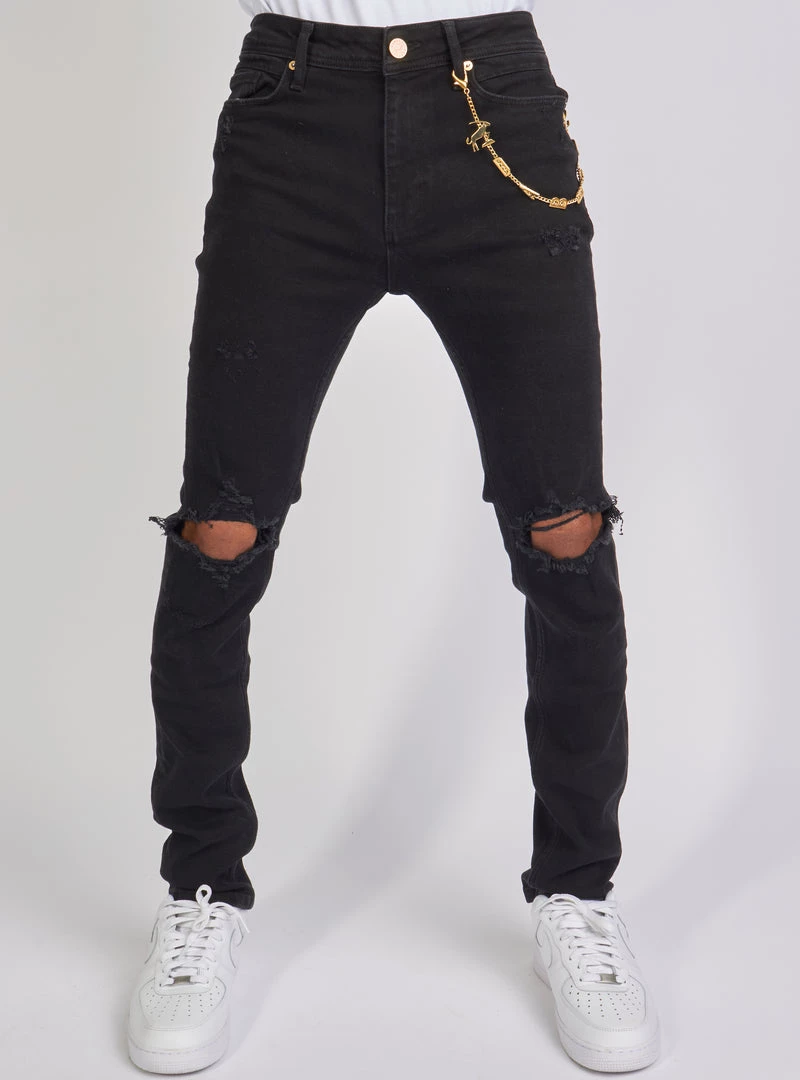 Dabbous Jeans - Chain - Black - 8721005 Shop All 1 Dabbous Jeans - Chain - Black - 8721005 Shop All