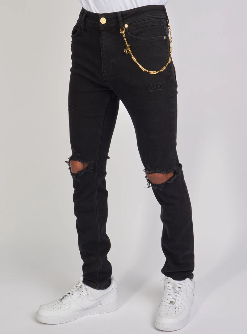 Dabbous Jeans - Chain - Black - 8721005 Shop All 2 Dabbous Jeans - Chain - Black - 8721005 Shop All