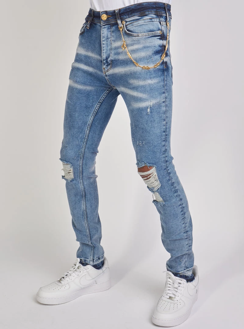 Shop All Dabbous Jeans - Chain - Agressive Blue - 8721003 2 Shop All Dabbous Jeans - Chain - Agressive Blue - 8721003