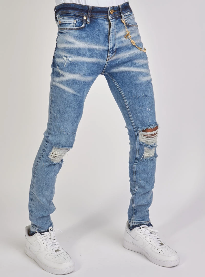 Shop All Dabbous Jeans - Chain - Agressive Blue - 8721003 3 Shop All Dabbous Jeans - Chain - Agressive Blue - 8721003