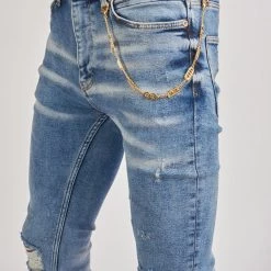 Shop All Dabbous Jeans - Chain - Agressive Blue - 8721003 10 Shop All Dabbous Jeans - Chain - Agressive Blue - 8721003