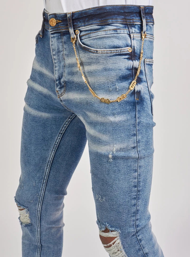 Shop All Dabbous Jeans - Chain - Agressive Blue - 8721003 5 Shop All Dabbous Jeans - Chain - Agressive Blue - 8721003