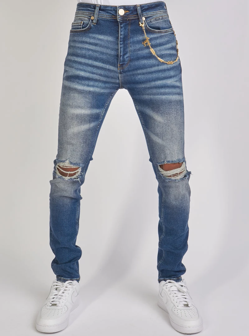 Shop All Dabbous Jeans - Chain - Dark Blue - 8721001 1 Shop All Dabbous Jeans - Chain - Dark Blue - 8721001