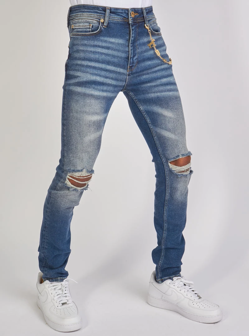 Shop All Dabbous Jeans - Chain - Dark Blue - 8721001 3 Shop All Dabbous Jeans - Chain - Dark Blue - 8721001