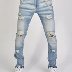 Dabbous Jeans - Chain - Light Blue - 8721002 Shop All