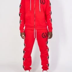 LOCKED & LOADED LNL Sweatsuit - Star Set - Red - LLSTARSET3503 Shop All