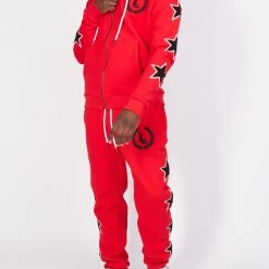 LOCKED & LOADED LNL Sweatsuit - Star Set - Red - LLSTARSET3503 Shop All