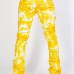 Shop All Politics Jeans - Kurland Denim - Yellow Multi - POLD121 7 Shop All Politics Jeans - Kurland Denim - Yellow Multi - POLD121