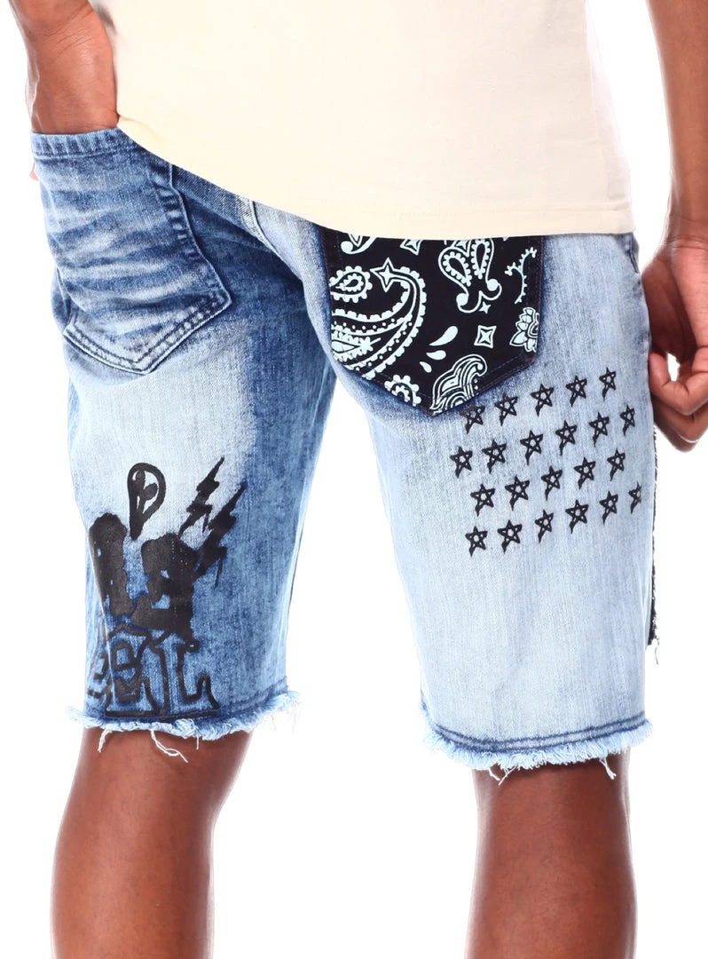 R3BEL Shorts - Wild Rebel Denim - Dark Indigo - 621-951 Shop All 2 R3BEL Shorts - Wild Rebel Denim - Dark Indigo - 621-951 Shop All