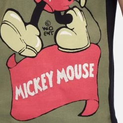 Iceberg T-Shirt - Mickey Mouse - Black And Khaki Green Shop All