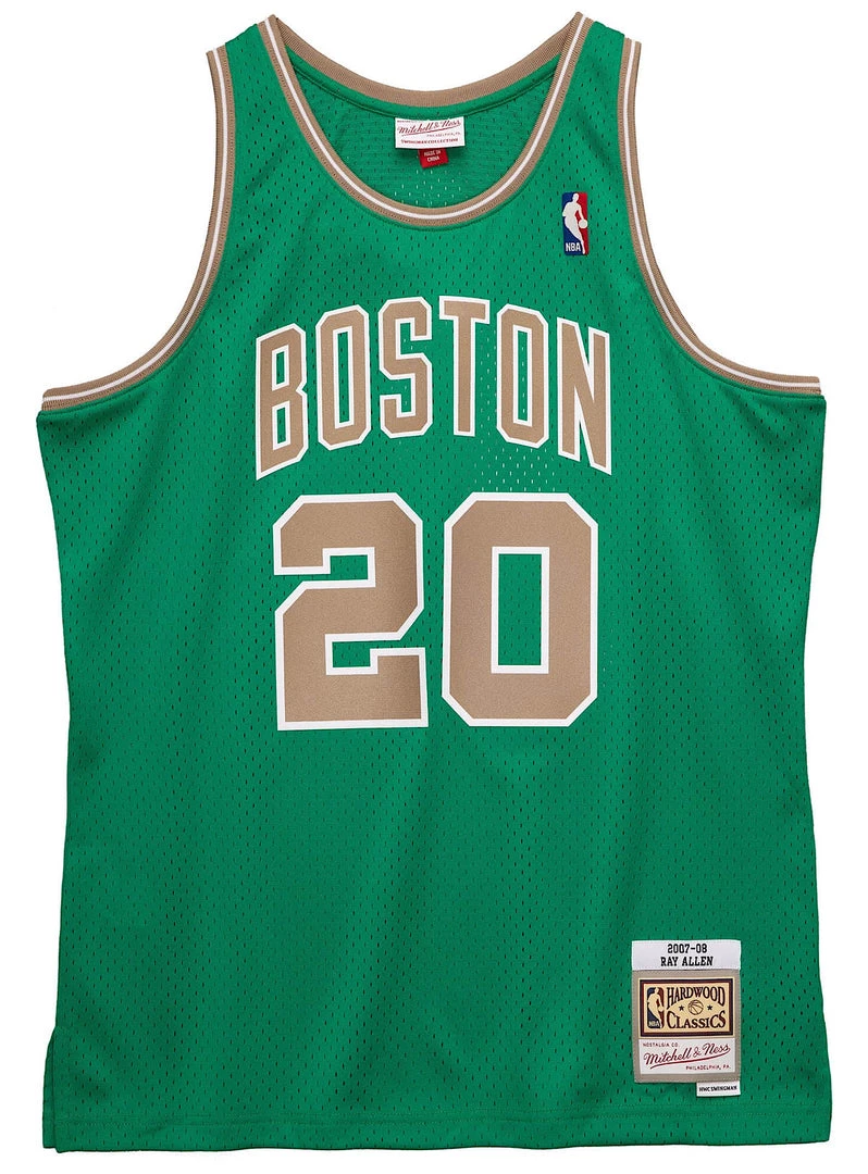 Mitchell & Ness Jersey - Boston Celtics 2007-08 Ray Allen - Green - SMJYGS20008 Shop All 1 Mitchell & Ness Jersey - Boston Celtics 2007-08 Ray Allen - Green - SMJYGS20008 Shop All