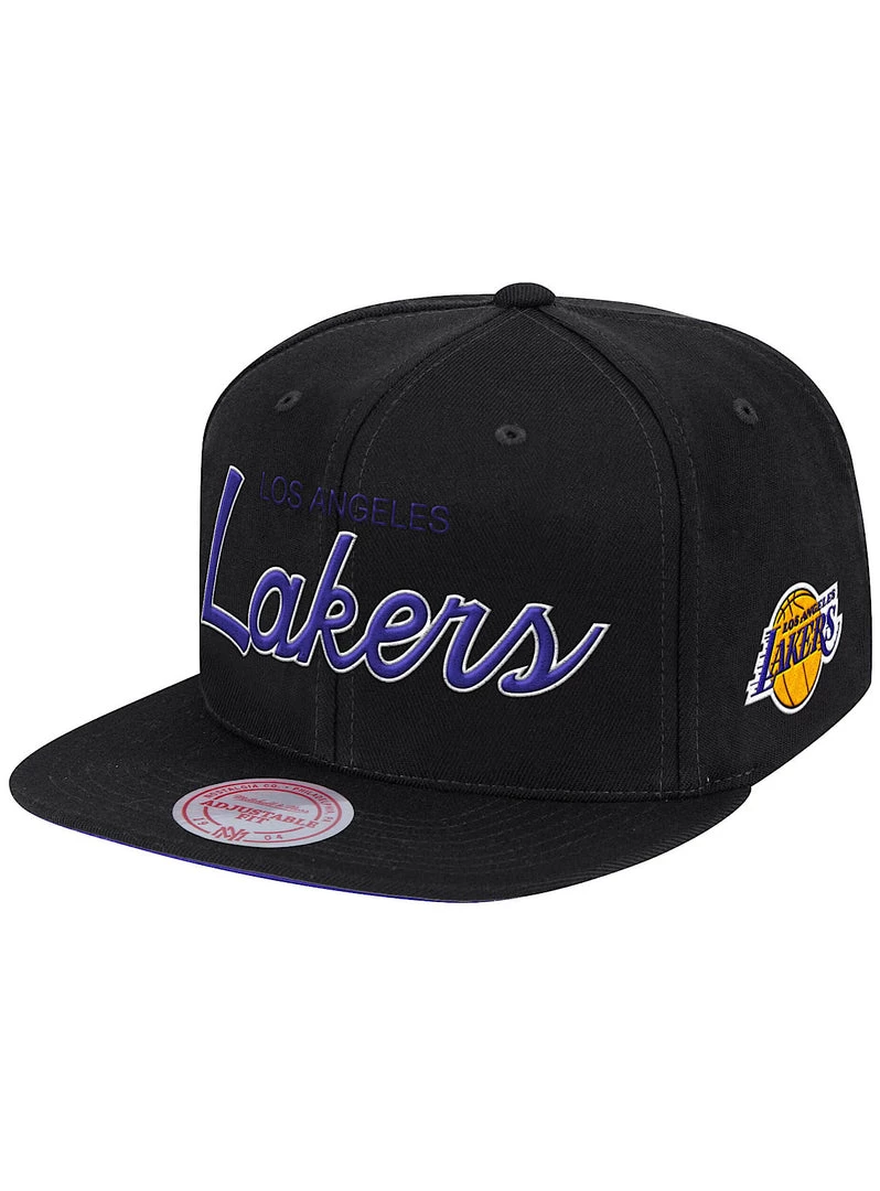 Shop All Mitchell & Ness Snapback - Foundation Script LA Lakers - Black - MM19008 1 Shop All Mitchell & Ness Snapback - Foundation Script LA Lakers - Black - MM19008