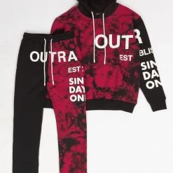 Outrank Sweatsuit - Since Day One - Red And Black