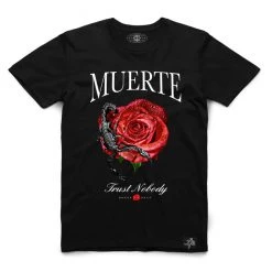 Hasta Muerte T-Shirt - Muerte Scorpion Rose - Black