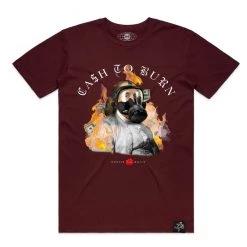 Hasta Muerte T-Shirt - Ben Burn - Burgundy New Arrivals