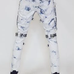 LOCKED & LOADED LNL Jeans - Straps - Acid Wash And Navy - LLCDP0925565 Shop All 7 LOCKED & LOADED LNL Jeans - Straps - Acid Wash And Navy - LLCDP0925565 Shop All