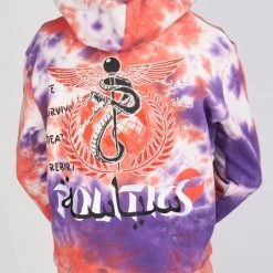 Shop All Politics Hoodie - Mikan Tie Dye Zip Up - Purple And Multi - MIKAN351 8 Shop All Politics Hoodie - Mikan Tie Dye Zip Up - Purple And Multi - MIKAN351