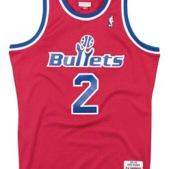 Mitchell & Ness Jersey - Washington Bullets Road Chris Webber 2 - Red And Royal - SMJYGS18220