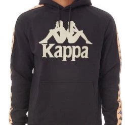 Shop All Kappa Hoodie - 222 Banda Hurtado - Black With Orange And Blue
