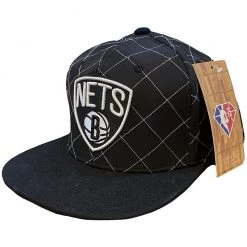 Mitchell & Ness Snapback - Quilted Taslan Nets - Black