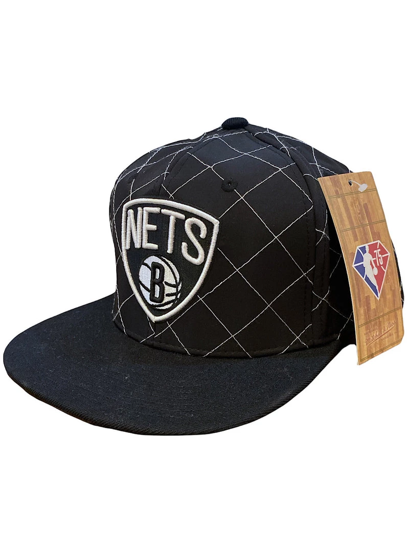 Mitchell & Ness Snapback - Quilted Taslan Nets - Black 1 Mitchell & Ness Snapback - Quilted Taslan Nets - Black