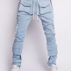 Politics Track Pants - Holman - Sky Blue - 752