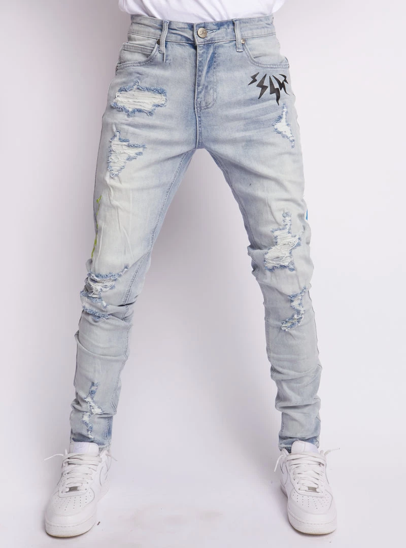 Politics Jeans - Holman - Light Blue Wash - 504 New Arrivals 1 Politics Jeans - Holman - Light Blue Wash - 504 New Arrivals